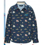 M0145 Рубашка для мальчика с морским принтом