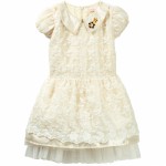 D871 Платье для девочки, розово-молочный