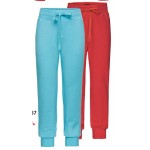 D1257 Трикотажные спортивные брюки для девочки. Цвет Голубой, Коралловый