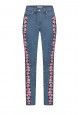 039W3130 Узкие женские джинсы с декоративными элементами