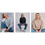 SS-L-01 Свитшот женский. Цвет беж, серый меланж, черный